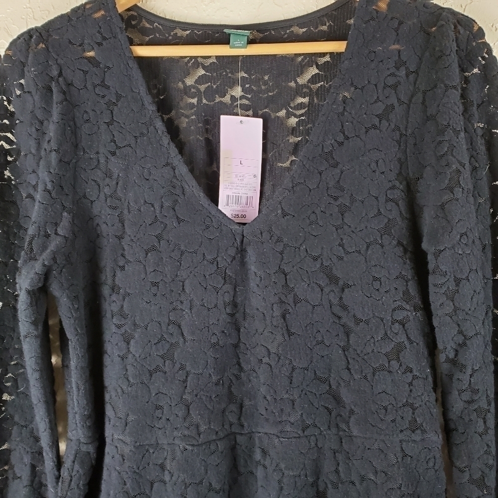 NWOT Wild Fable Brushed Lace Skater Dress Size Medium - Picture 5 of 11